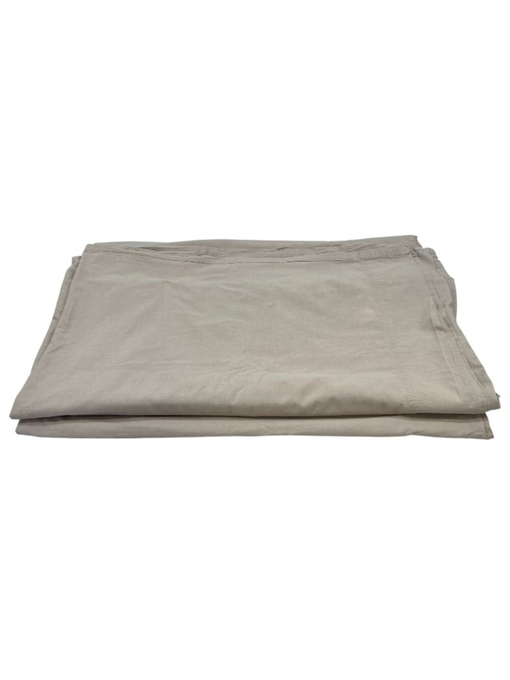 MooMee Beige 100% Cotton King Flat Sheet Modern Neutral Tone Bedding Bedroom